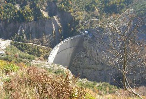 Landslide Over A Dam