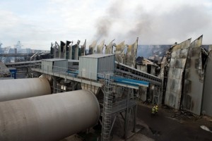 Fire At A Municipal Waste Sorting And Incineration Plant