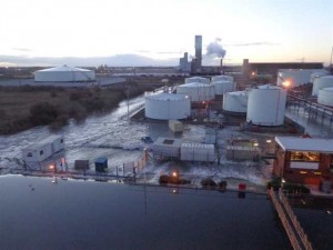 Flooding Of A Cement Works