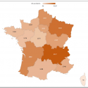 Geographical Distribution Of Industrial Accidents In France
